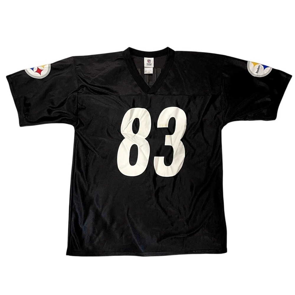 Pittsburgh Steelers Heath Miller 83 NFL Team Apparel Black Jersey Mens L